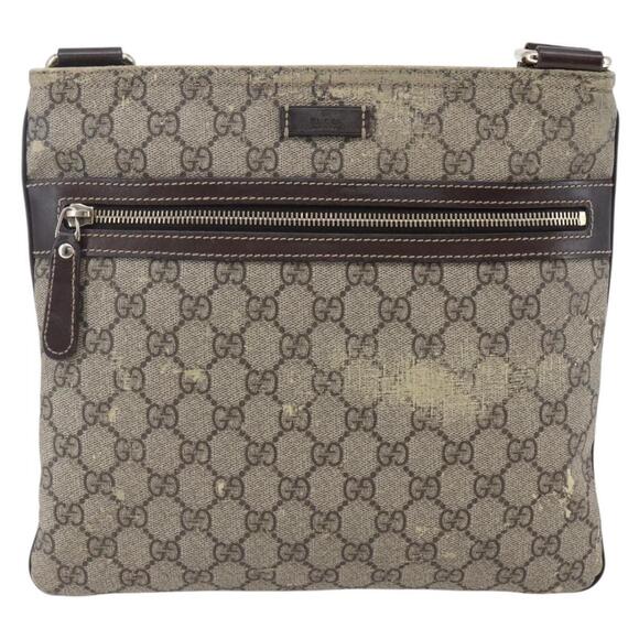 GUCCI GG Supreme Shoulder Bag PVC Beige Gold 295257 Auth bs29716 - Picture 13 of 16